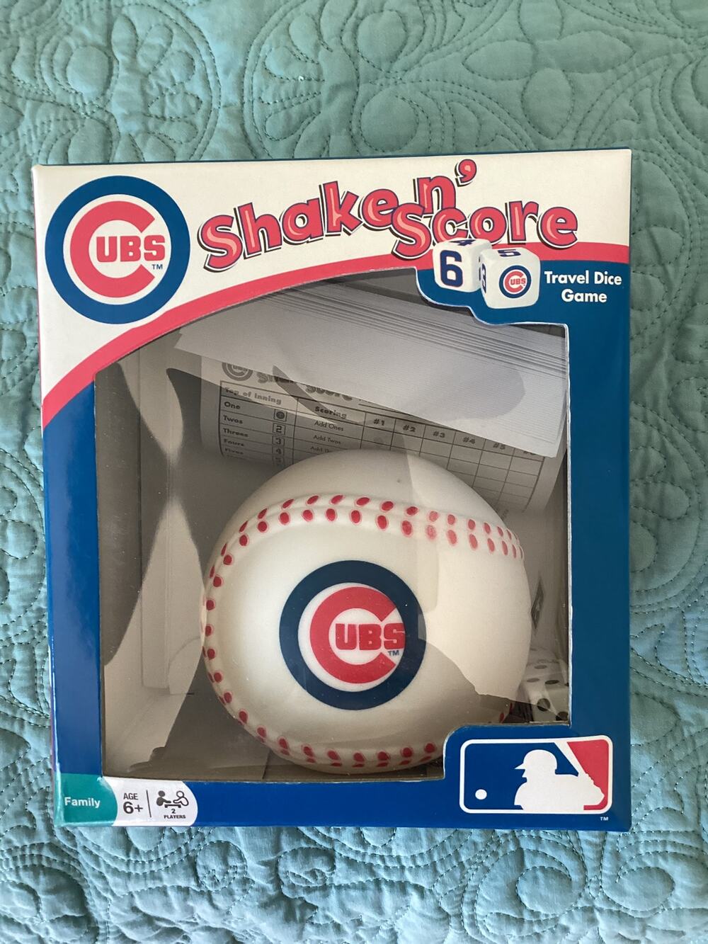 Shake n Score MLB Chicago Cubs Travel Dice Game